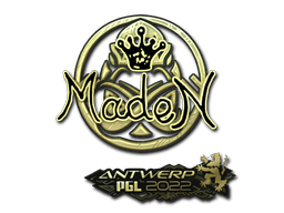 Sticker | maden (Gold) | Antwerp 2022 (Sticker | maden (Gold) | Antwerp 2022)