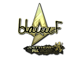 Sticker | blameF (Gold) | Antwerp 2022 (Sticker | blameF (Gold) | Antwerp 2022)