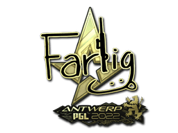 Sticker | Farlig (Gold) | Antwerp 2022 (Sticker | Farlig (Gold) | Antwerp 2022)
