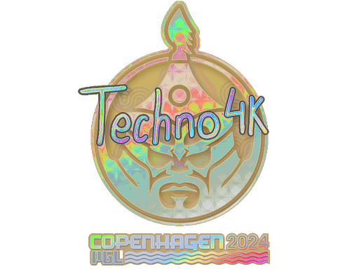 Sticker | Techno4K (Holo) | Copenhagen 2024 (Sticker | Techno4K (Holo) | Copenhagen 2024)