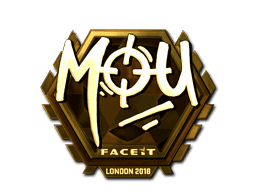 Sticker | mou (Gold) | London 2018 (Sticker | mou (Gold) | London 2018)