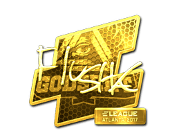 Sticker | flusha (Gold) | Atlanta 2017 (Sticker | flusha (Gold) | Atlanta 2017)