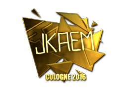 Sticker | jkaem (Gold) | Cologne 2016 (Sticker | jkaem (Gold) | Cologne 2016)