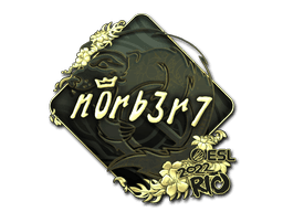 Sticker | n0rb3r7 (Gold) | Rio 2022 (Sticker | n0rb3r7 (Gold) | Rio 2022)