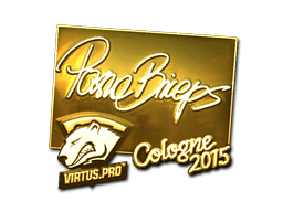 Sticker | pashaBiceps (Gold) | Cologne 2015 (Sticker | pashaBiceps (Gold) | Cologne 2015)