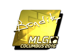 Sticker | bondik (Gold) | MLG Columbus 2016 (Sticker | bondik (Gold) | MLG Columbus 2016)
