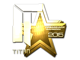 Sticker | Titan (Gold) | Cluj-Napoca 2015 (Sticker | Titan (Gold) | Cluj-Napoca 2015)