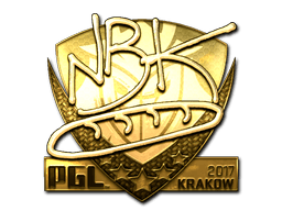 Sticker | NBK- (Gold) | Krakow 2017 (Sticker | NBK- (Gold) | Krakow 2017)