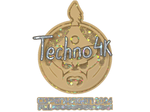Sticker | Techno4K (Glitter) | Copenhagen 2024 (Sticker | Techno4K (Glitter) | Copenhagen 2024)