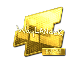 Sticker | wayLander (Gold) | Atlanta 2017 (Sticker | wayLander (Gold) | Atlanta 2017)