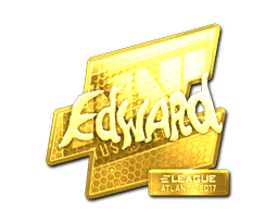 Sticker | Edward (Gold) | Atlanta 2017 (Sticker | Edward (Gold) | Atlanta 2017)