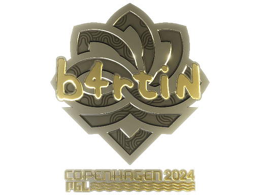 Sticker | b4rtiN (Gold) | Copenhagen 2024 (Sticker | b4rtiN (Gold) | Copenhagen 2024)