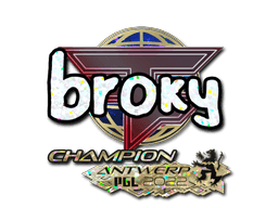 Sticker | broky (Glitter, Champion) | Antwerp 2022 (Sticker | broky (Glitter, Champion) | Antwerp 2022)