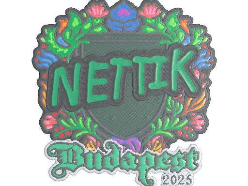 Sticker | nettik (Embroidered) | Budapest 2025 (Sticker | nettik (Embroidered) | Budapest 2025)