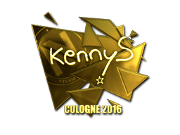Sticker | kennyS (Gold) | Cologne 2016 (Sticker | kennyS (Gold) | Cologne 2016)