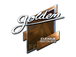 Sticker | Golden (Foil) | Boston 2018 (Sticker | Golden (Foil) | Boston 2018)