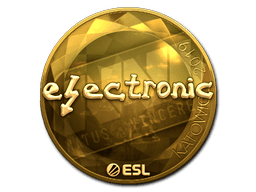 Sticker | electronic (Gold) | Katowice 2019 (Sticker | electronic (Gold) | Katowice 2019)