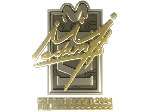 Sticker | adamS (Gold) | Copenhagen 2024 (Sticker | adamS (Gold) | Copenhagen 2024)