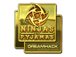 Sticker | Ninjas in Pyjamas (Gold) | DreamHack 2014 (Sticker | Ninjas in Pyjamas (Gold) | DreamHack 2014)
