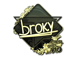 Sticker | broky (Gold) | Rio 2022 (Sticker | broky (Gold) | Rio 2022)