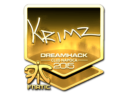 Sticker | KRIMZ (Gold) | Cluj-Napoca 2015 (Sticker | KRIMZ (Gold) | Cluj-Napoca 2015)