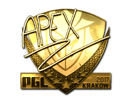 Sticker | apEX (Gold) | Krakow 2017 (Sticker | apEX (Gold) | Krakow 2017)