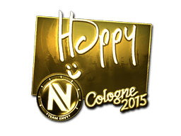 Sticker | Happy (Gold) | Cologne 2015 (Sticker | Happy (Gold) | Cologne 2015)
