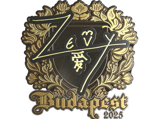 Sticker | zevy (Gold) | Budapest 2025 (Sticker | zevy (Gold) | Budapest 2025)
