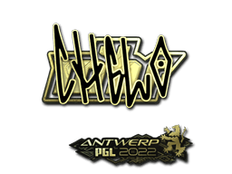 Sticker | chelo (Gold) | Antwerp 2022 (Sticker | chelo (Gold) | Antwerp 2022)