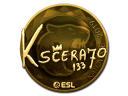 Sticker | KSCERATO (Gold) | Katowice 2019 (Sticker | KSCERATO (Gold) | Katowice 2019)