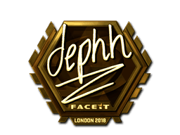 Sticker | dephh (Gold) | London 2018 (Sticker | dephh (Gold) | London 2018)