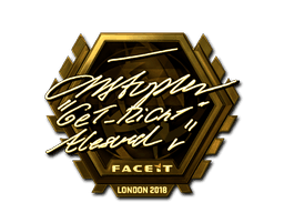 Sticker | GeT_RiGhT (Gold) | London 2018 (Sticker | GeT_RiGhT (Gold) | London 2018)