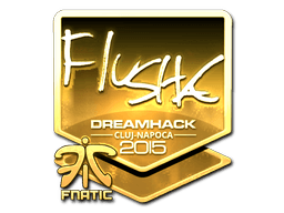 Sticker | flusha (Gold) | Cluj-Napoca 2015 (Sticker | flusha (Gold) | Cluj-Napoca 2015)