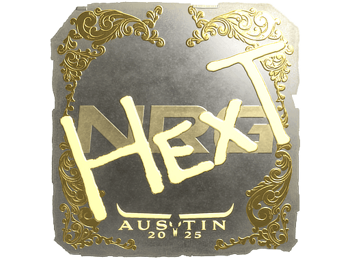 Sticker | HexT (Gold) | Austin 2025 (Sticker | HexT (Gold) | Austin 2025)