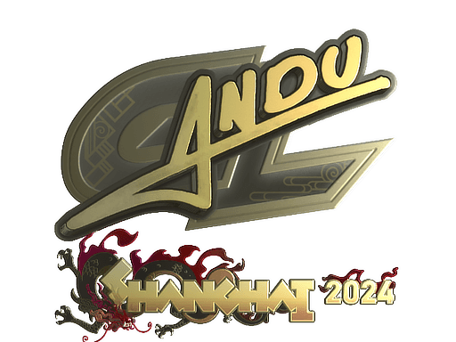 Sticker | aNdu (Gold) | Shanghai 2024 (Sticker | aNdu (Gold) | Shanghai 2024)