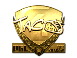 Sticker | TACO (Gold) | Krakow 2017 (Sticker | TACO (Gold) | Krakow 2017)
