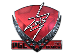 Sticker | Zeus (Foil) | Krakow 2017 (Sticker | Zeus (Foil) | Krakow 2017)