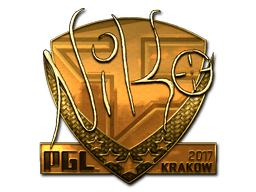 Sticker | NiKo (Gold) | Krakow 2017 (Sticker | NiKo (Gold) | Krakow 2017)