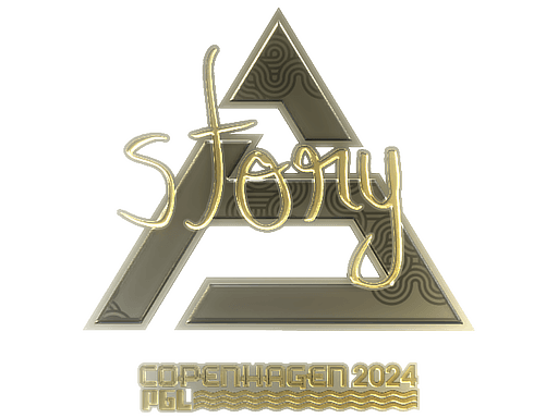 Sticker | story (Gold) | Copenhagen 2024 (Sticker | story (Gold) | Copenhagen 2024)