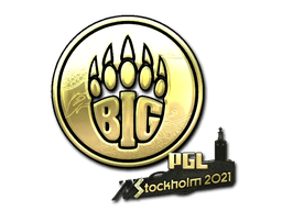 Sticker | BIG (Gold) | Stockholm 2021 (Sticker | BIG (Gold) | Stockholm 2021)
