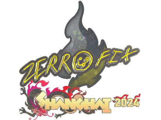 Sticker | zeRRoFIX (Glitter) | Shanghai 2024 (Sticker | zeRRoFIX (Glitter) | Shanghai 2024)