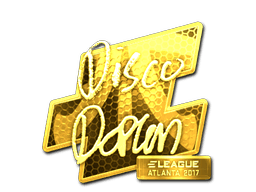 Sticker | disco doplan (Gold) | Atlanta 2017 (Sticker | disco doplan (Gold) | Atlanta 2017)