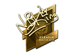 Sticker | NBK- (Gold) | Boston 2018 (Sticker | NBK- (Gold) | Boston 2018)