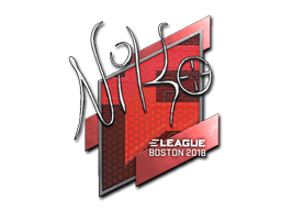 Sticker | NiKo | Boston 2018 (Sticker | NiKo | Boston 2018)