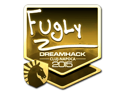Sticker | FugLy (Gold) | Cluj-Napoca 2015 (Sticker | FugLy (Gold) | Cluj-Napoca 2015)