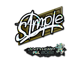 Sticker | s1mple (Glitter) | Antwerp 2022 (Sticker | s1mple (Glitter) | Antwerp 2022)