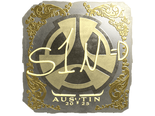 Sticker | s1n (Gold) | Austin 2025 (Sticker | s1n (Gold) | Austin 2025)