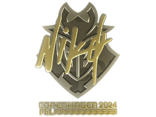 Sticker | NiKo (Gold) | Copenhagen 2024 (Sticker | NiKo (Gold) | Copenhagen 2024)