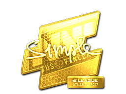 Sticker | s1mple (Gold) | Atlanta 2017 (Sticker | s1mple (Gold) | Atlanta 2017)