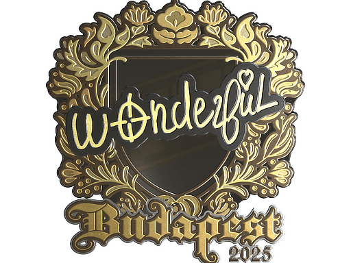 Sticker | w0nderful (Gold) | Budapest 2025 (Sticker | w0nderful (Gold) | Budapest 2025)